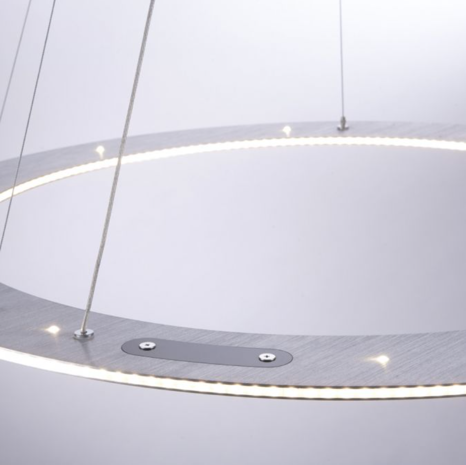 Cosmic 75cm Brushed Aluminium LED Up+Downlight Ring - ID 13936