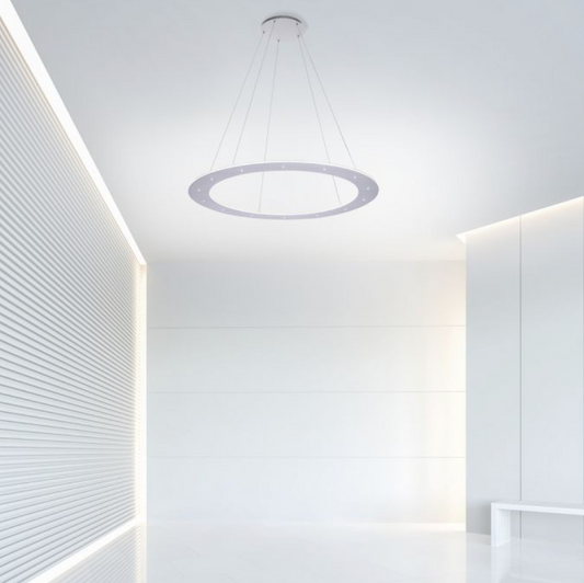 Cosmic 75cm Brushed Aluminium LED Up+Downlight Ring - ID 13936