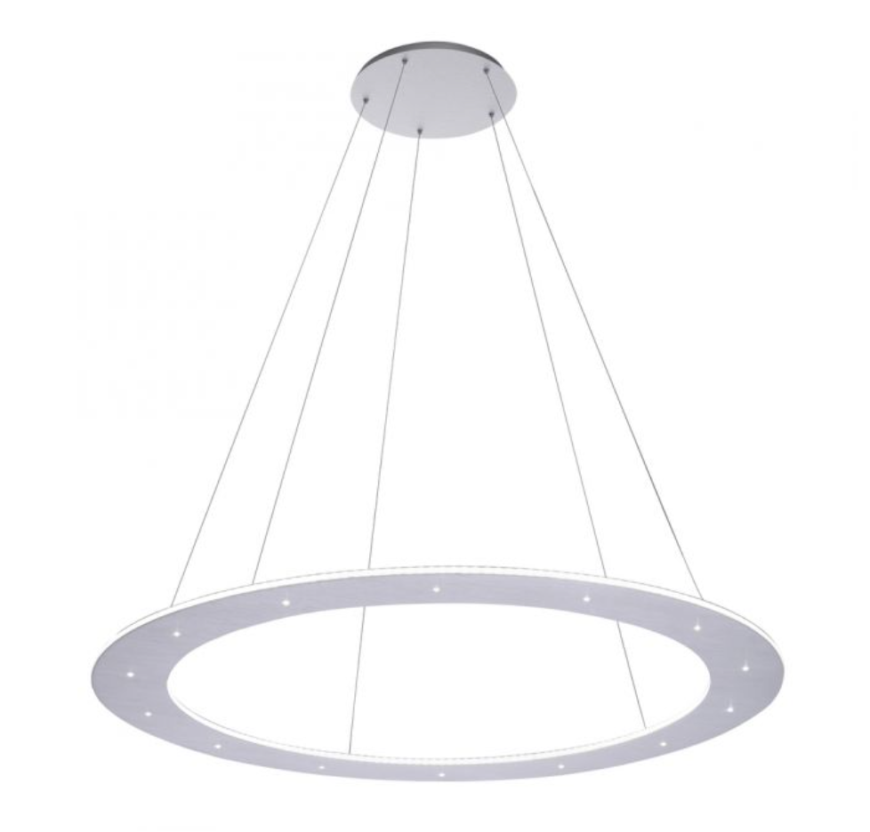 Cosmic 75cm Brushed Aluminium LED Up+Downlight Ring - ID 13936