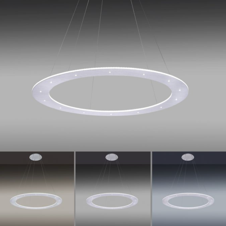 Cosmic 75cm Brushed Aluminium LED Up+Downlight Ring - ID 13936
