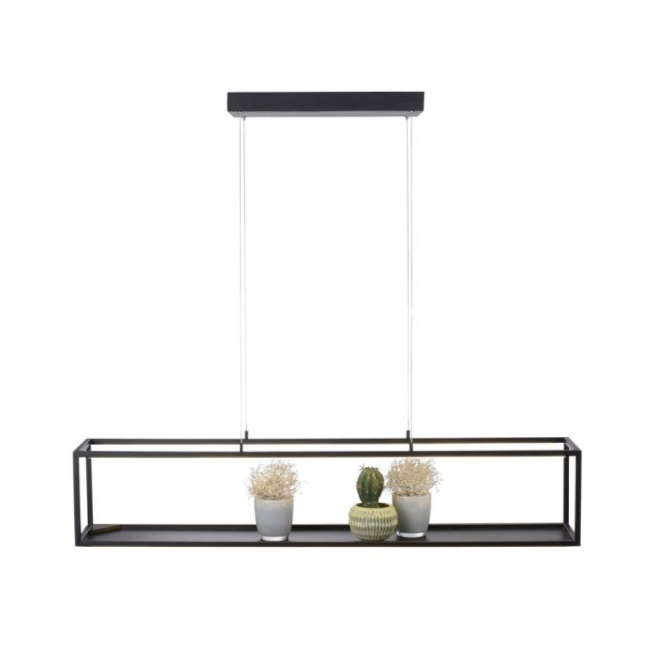 LED Rectangular Black Box Pendant / Shelf - ID 13937
