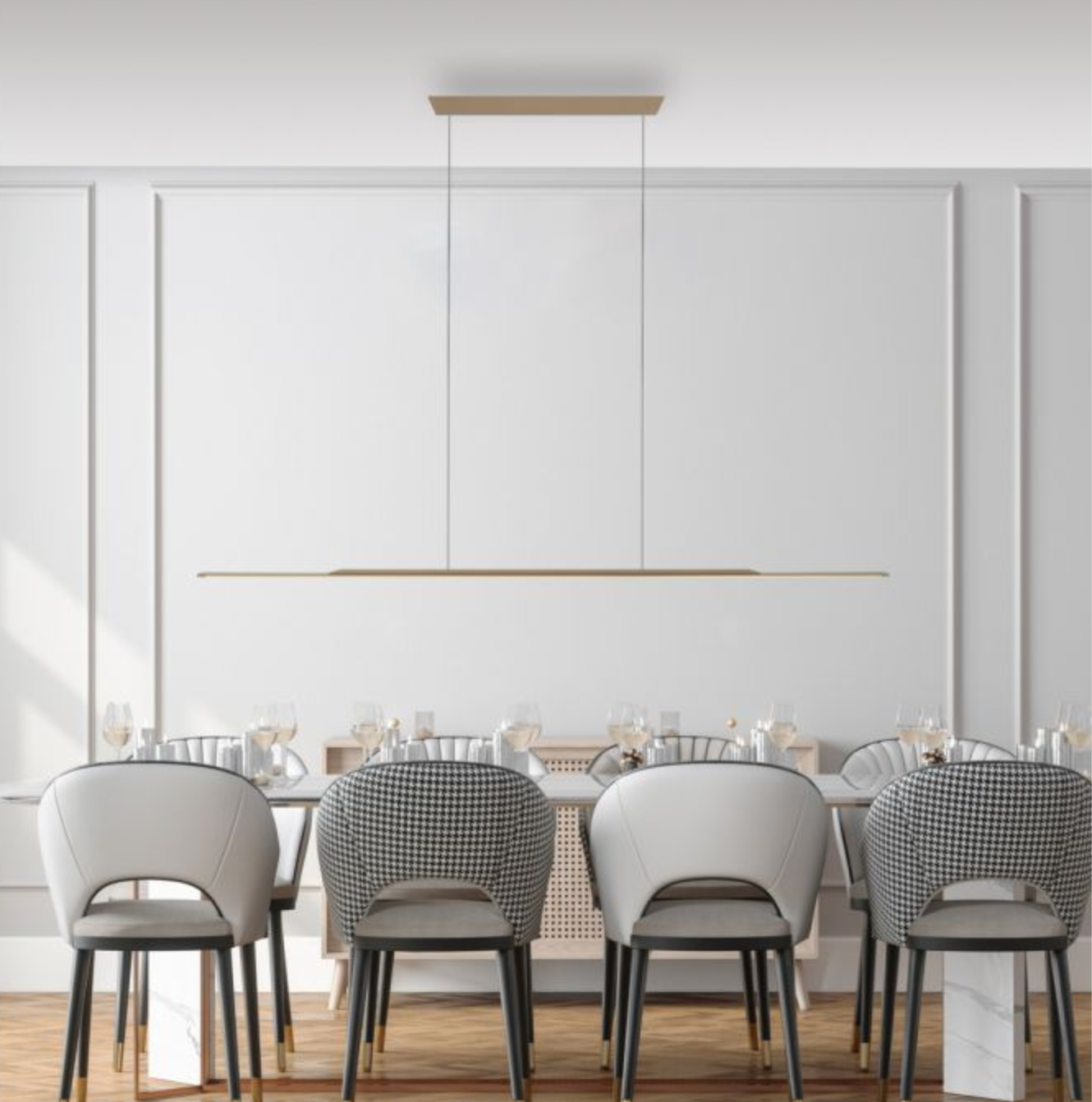 SureFlat 160 Height Adjustable Pendant Light Satin Bronze - ID 13945