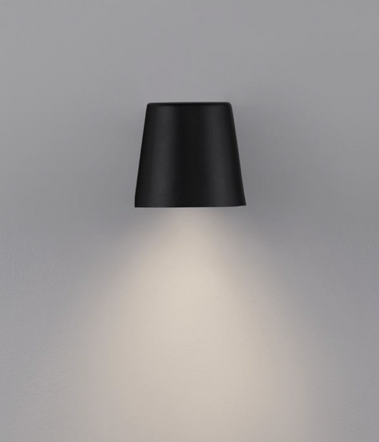 Conical Black Outdoor IP54 Wall Down Light - ID 13959