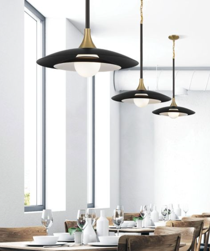 Classic Pendant Light, Matte Black - ID 14007