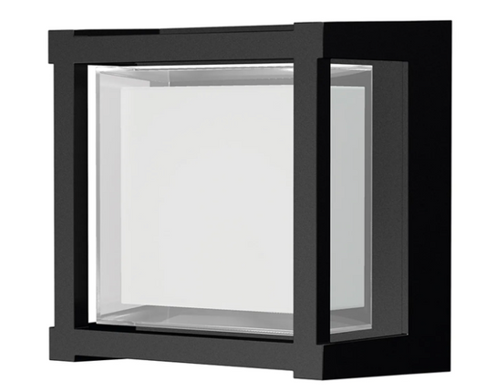 INS Square Black Frame IP65 Exterior Wall Light - ID 14011
