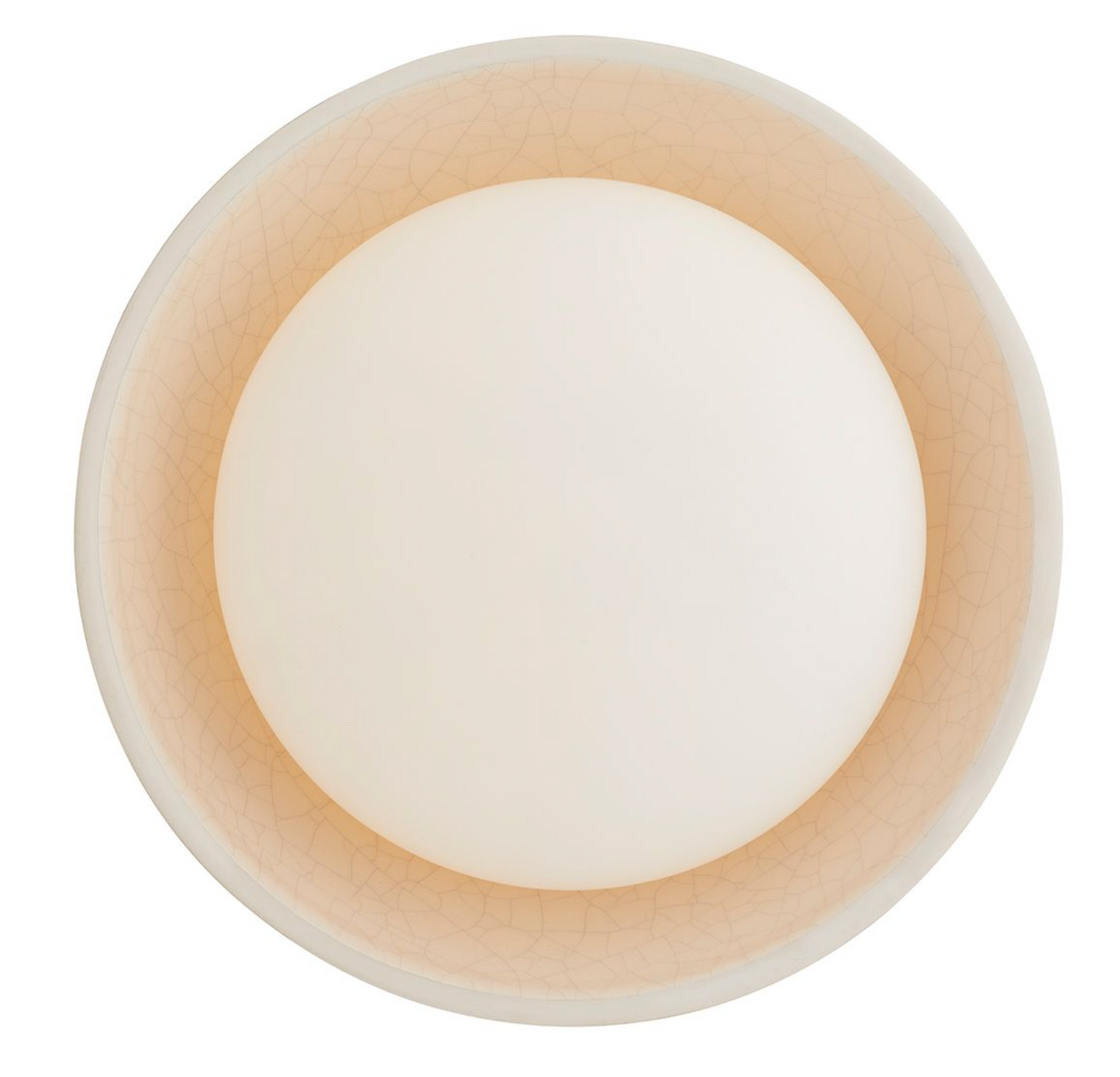 Ceramic Ivory Stained Crackle & Blackened Steel 1 Light Wall -  ID 14018