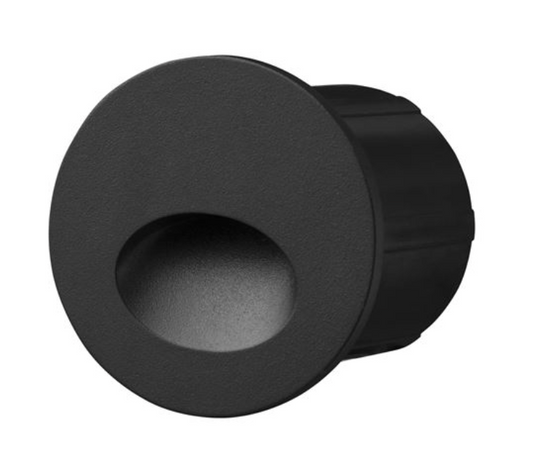 NL ID 14051 outdoor IP54 wall recessed step light black with integral driver