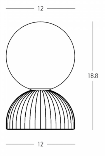 ZAM Olive Green Clay & Opal Glass Table Lamp - ID 14053