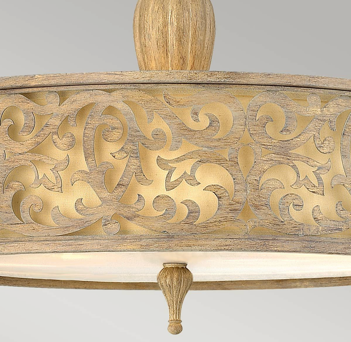 Westminster Brushed Champagne Semi-Flush Light - ID 7244