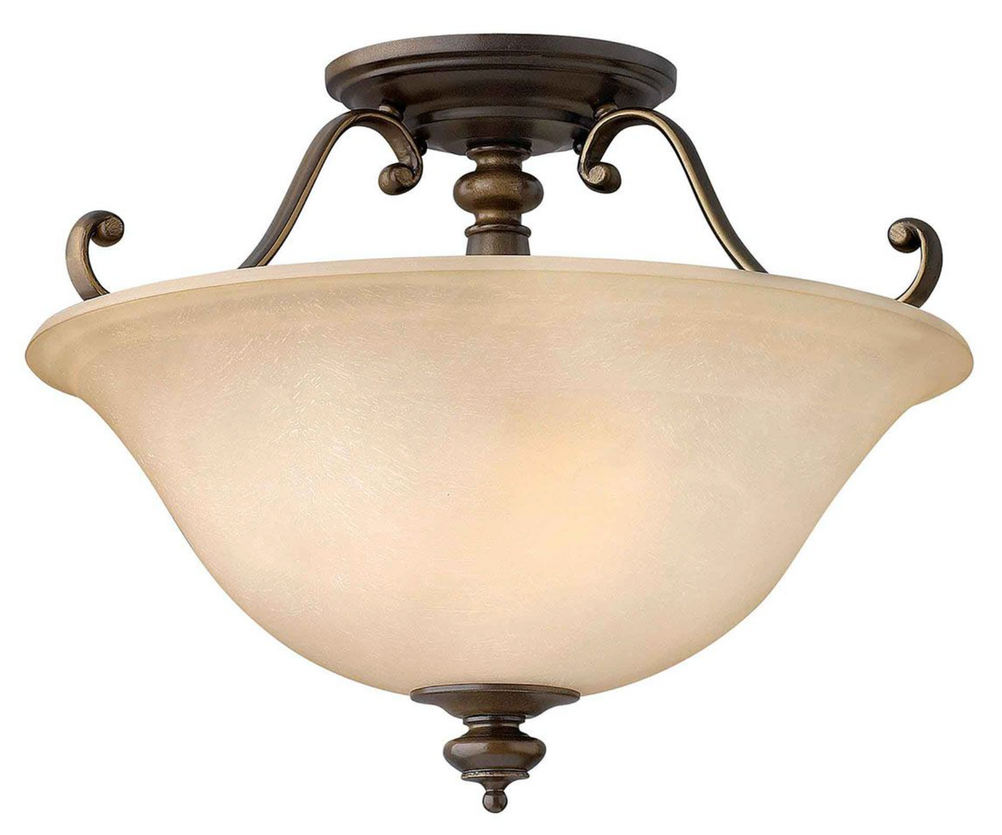 Royal Bronze Semi-Flush Light - ID 7240