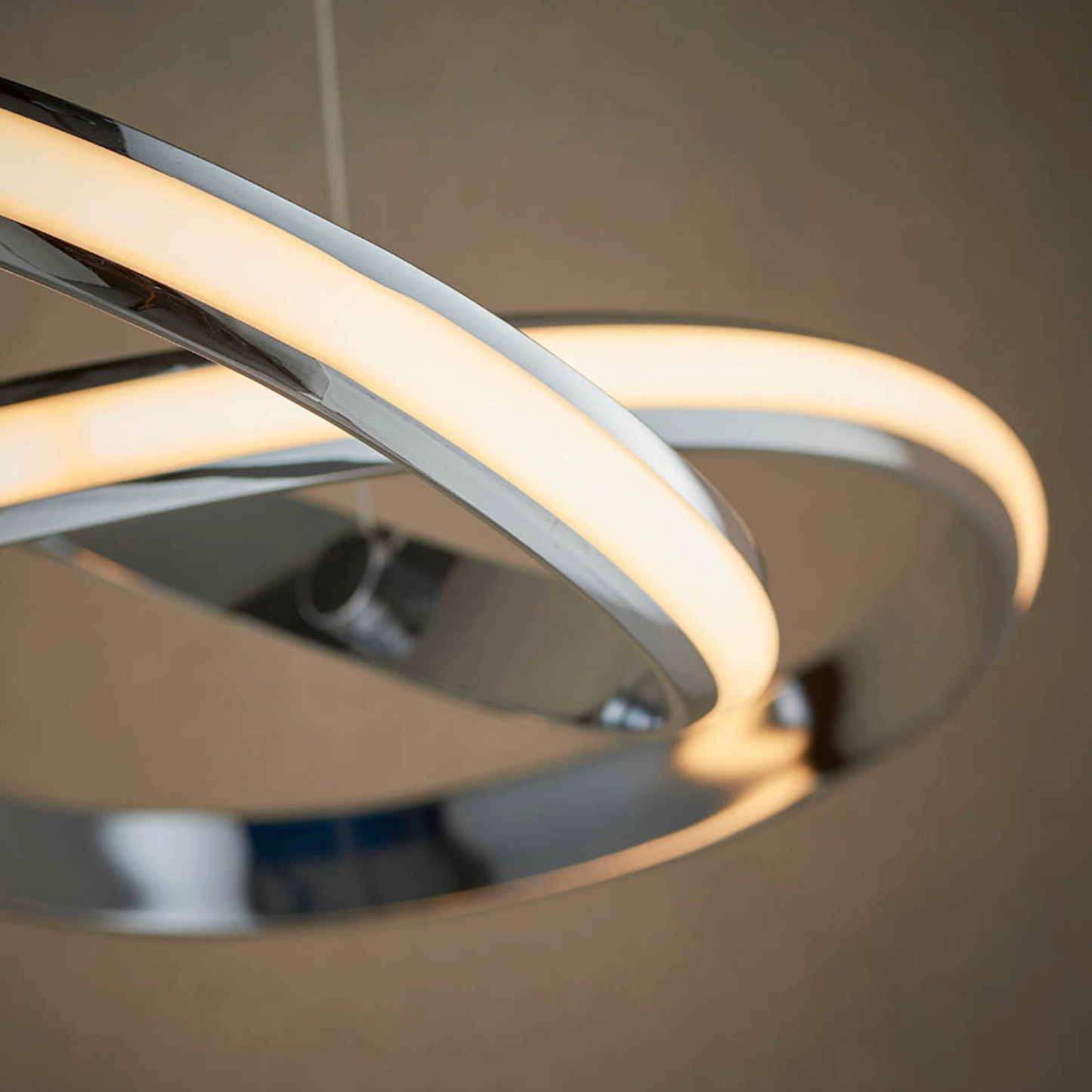 MBL Ari polished chrome curved LED pendant - ID 14093