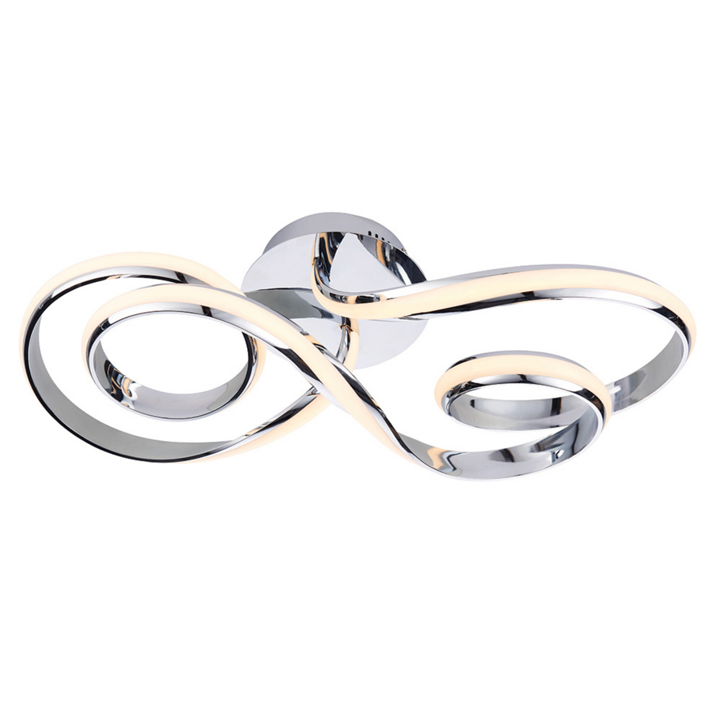 MBL Ari polished chrome curved LED semi flush - ID 14094