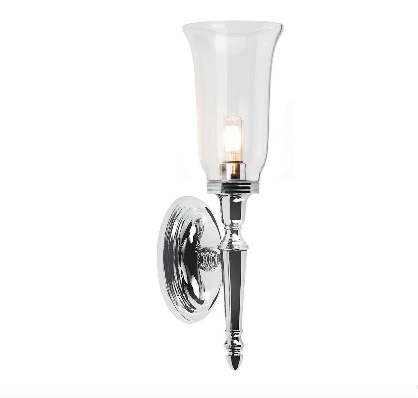 Dulwich Bathroom Single Wall Light Polished Chrome - ID 3217