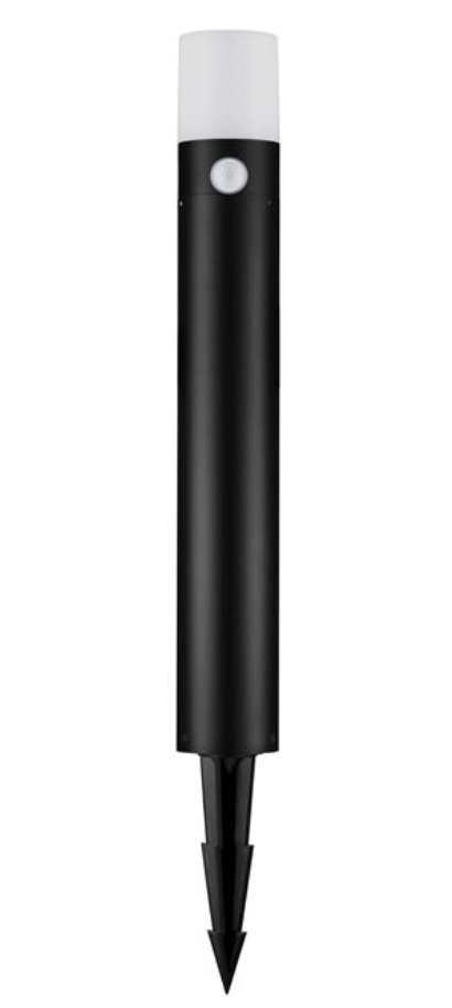 NL Outdoor IP65 Sandy Black Bollard Light with PIR Sensor - ID 12543-V2