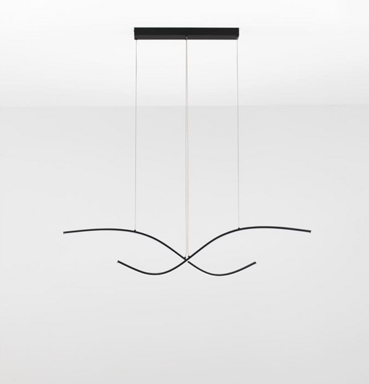 NL Sandy Black Wave LED Pendant 115cm - ID 14410