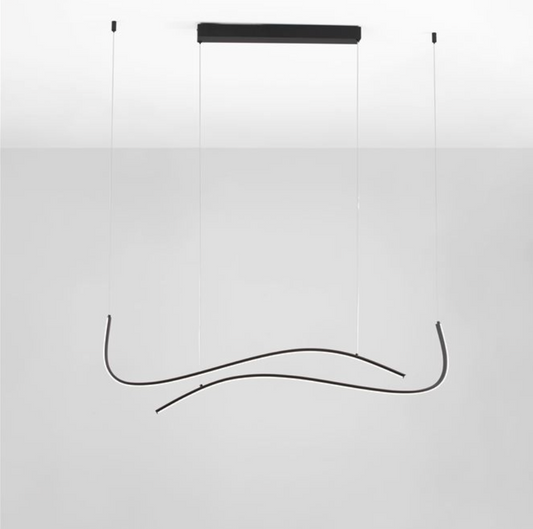 NL Sandy Black Wave LED Pendant 104cm - ID 14411