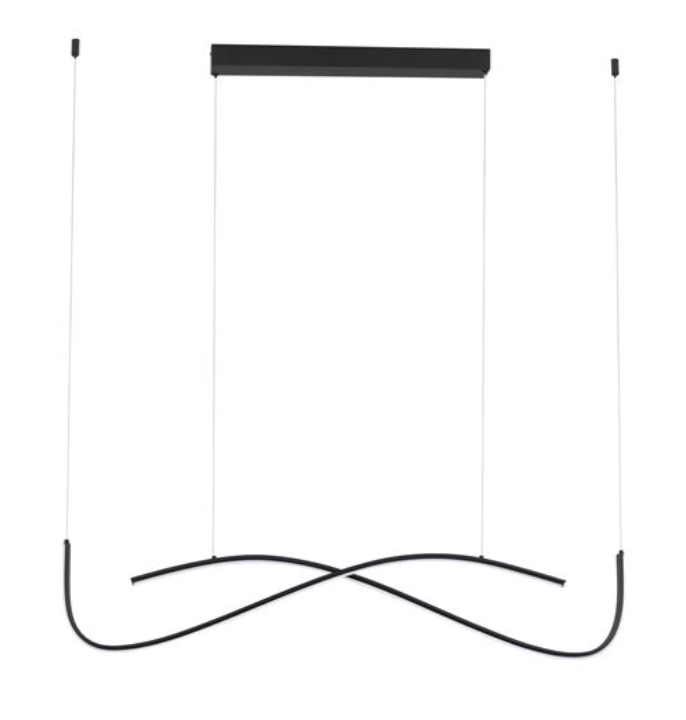 NL Sandy Black Wave LED Pendant 104cm - ID 14411