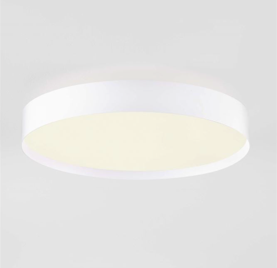 NL Roiy Sandy White Semi Flush Round Ceiling Light 40cm - ID 14457