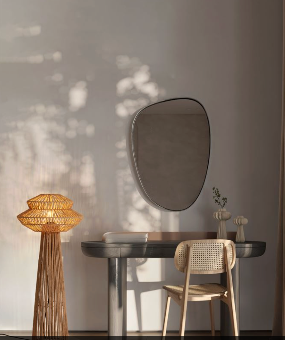 NL rope mesh floor light natural finish - ID 14483