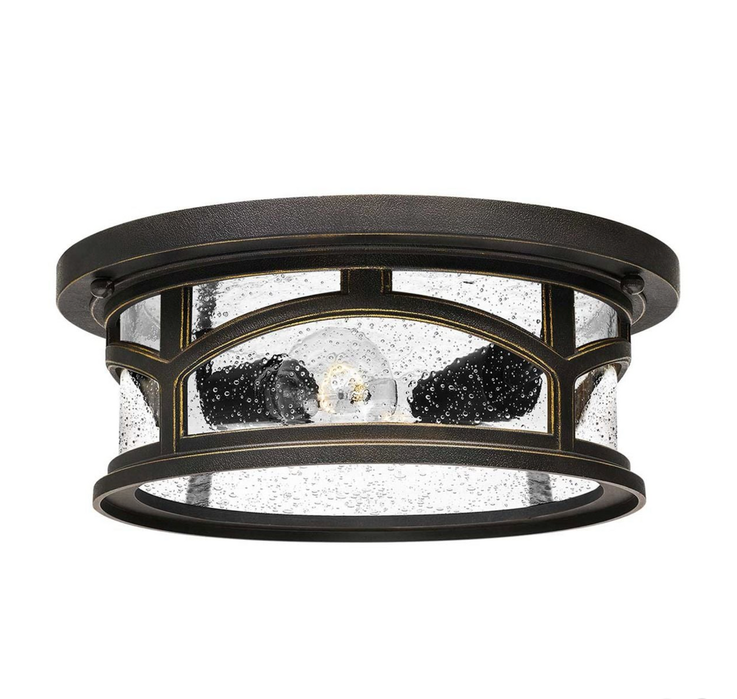 Maryland Bronze Outdoor Flush Ceiling Light - ID 14603
