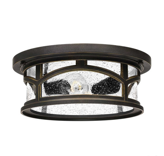 Maryland Bronze Outdoor Flush Ceiling Light - ID 14603