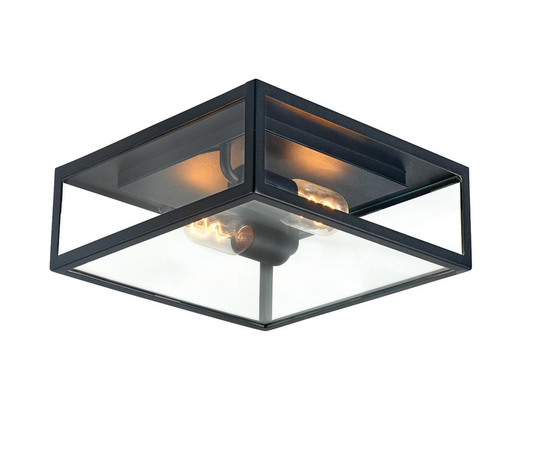 Oten Exterior Flush Half Lantern - ID 14635