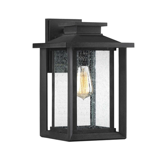 Evelyn Medium Black Exterior Wall Lantern - ID 14640