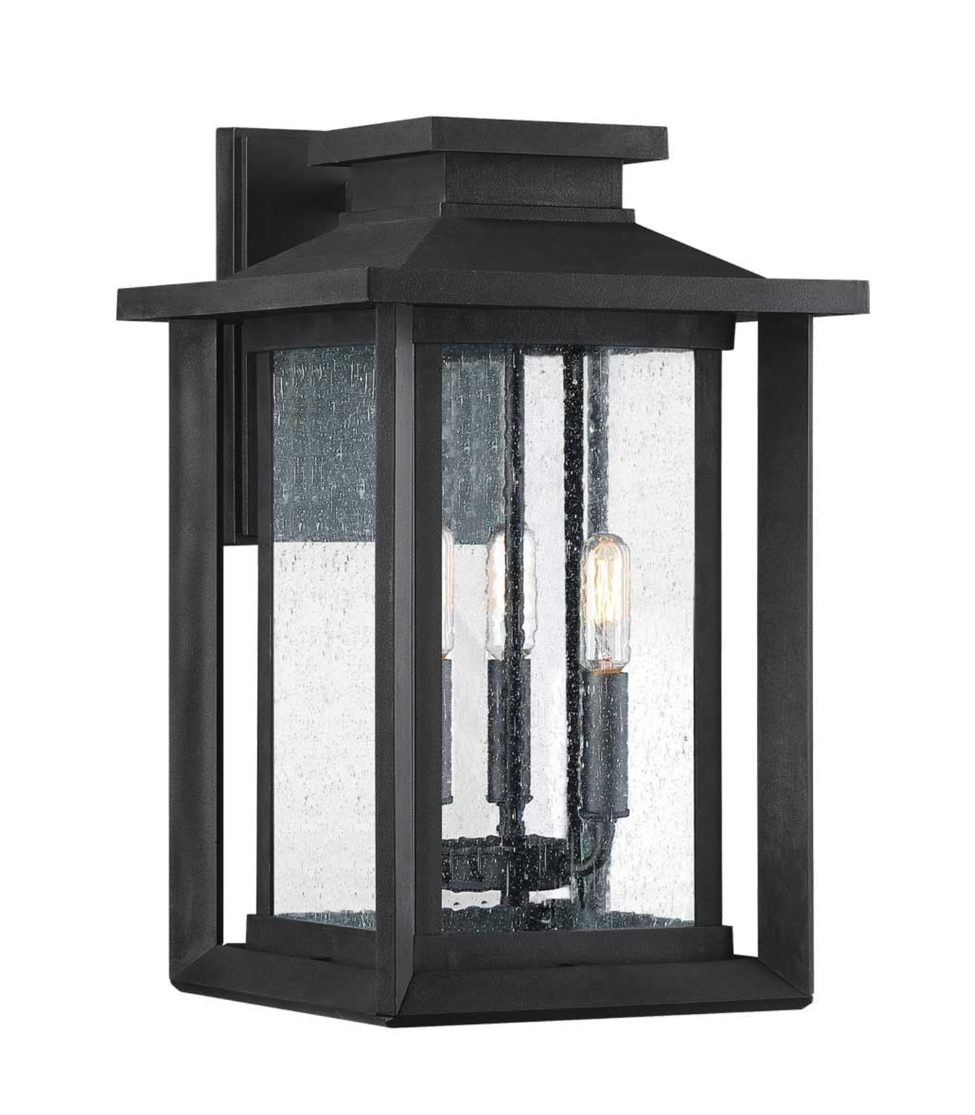 Evelyn Large Black Exterior Wall Lantern - ID 14641