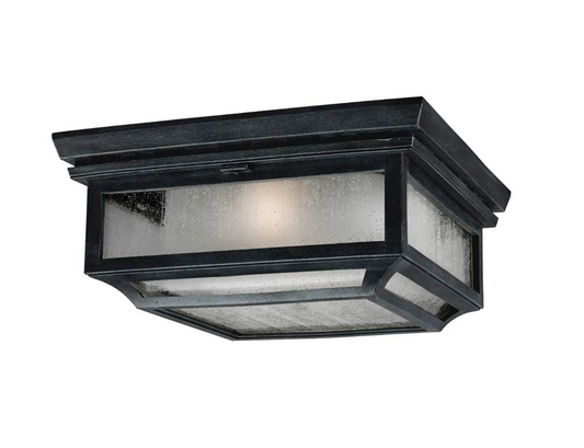 Herd Weathered Zinc Exterior Flush Lantern - ID 14646