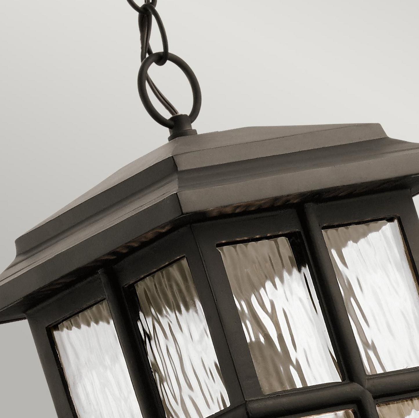 Akari Old Bronze Exterior Chain Lantern - ID 14652