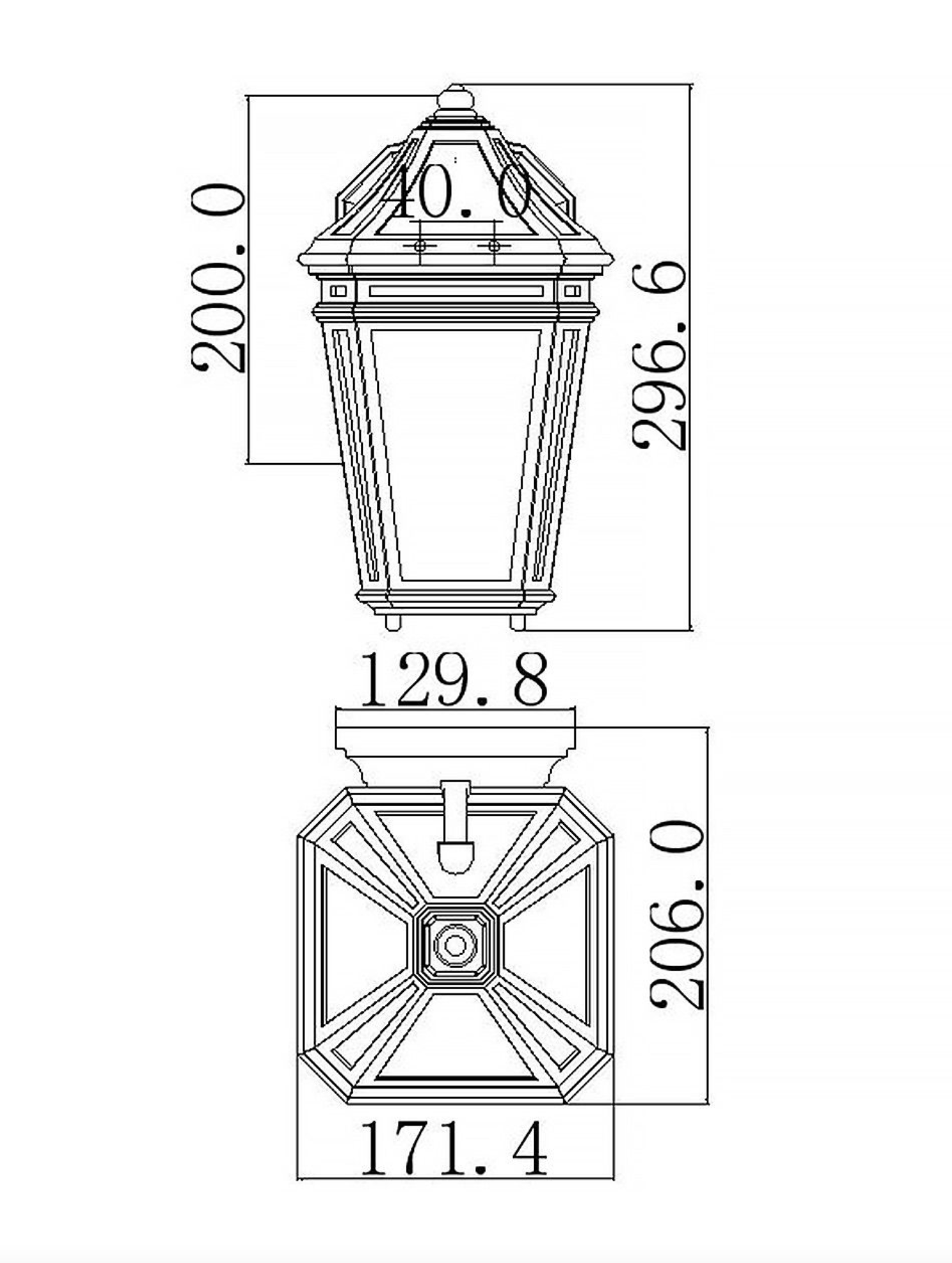Olde Town Style Traditional Wall Lantern - ID 14659