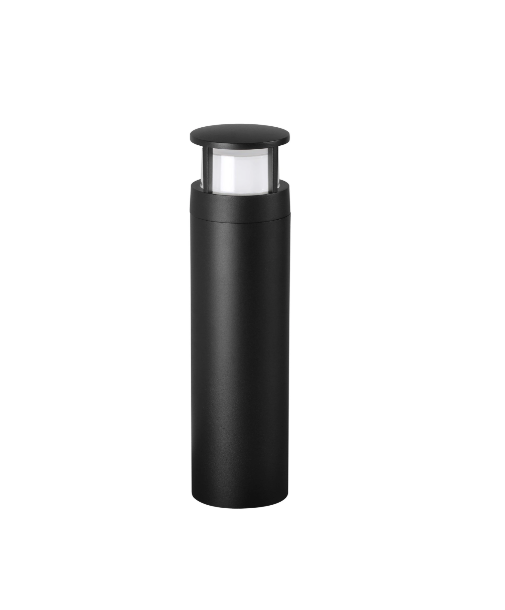 Dark Anthracite Opal Diffused Exterior Bollard - ID 14715