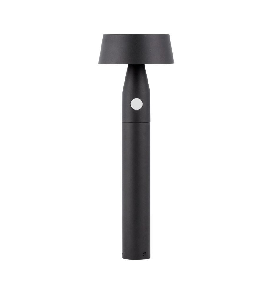 Terra 50cm Black Solar Powered Exterior PIR Bollard - ID 14716