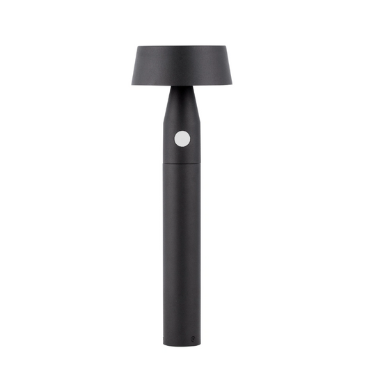 Terra 50cm Black Solar Powered Exterior PIR Bollard - ID 14716