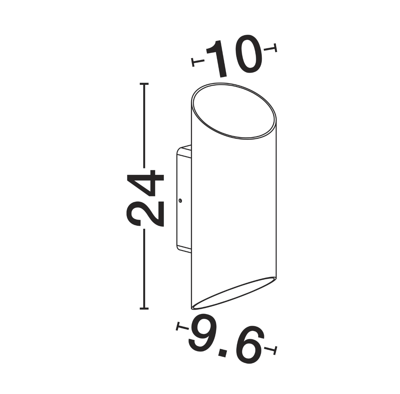 Tawny Sandy White 9W Up Down Exterior Wall Light - ID 14738