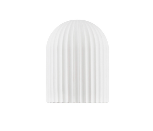 Fluted Decorative Wall Light In White Gypsum - ID 14747