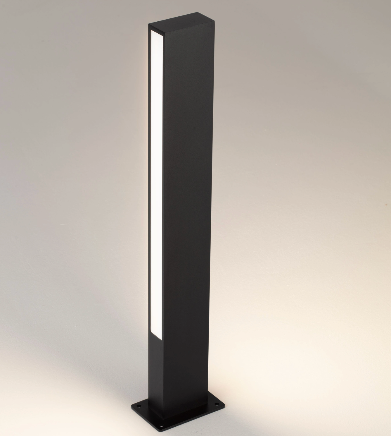Tachi 60cm Minimalistic Sandy Black Exterior Bollard - ID 14762