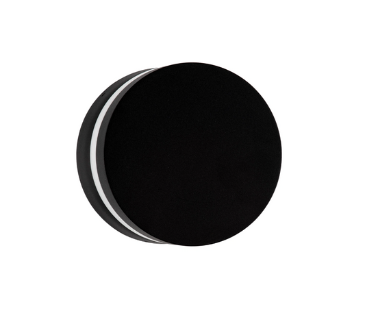 Skye Small Sandy Black Exterior Round Wall Light - ID 14765