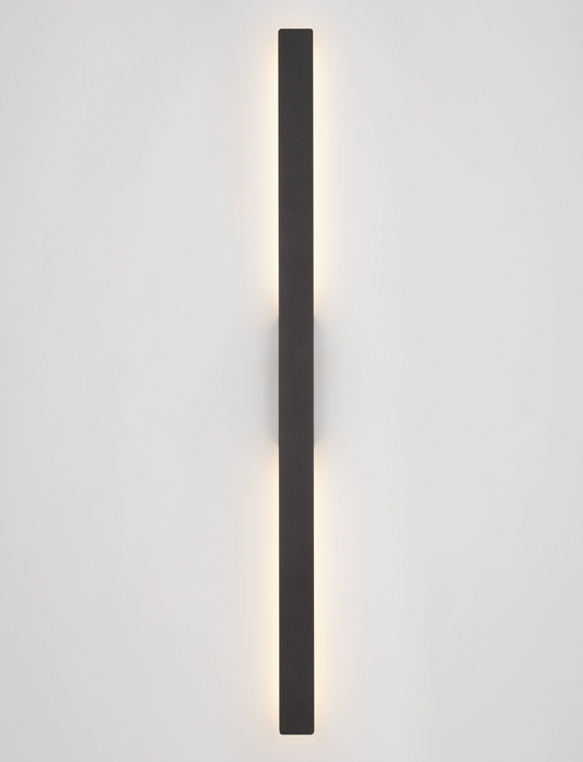 Nets Black Vertical Decorative Exterior Wall Light - ID 14779