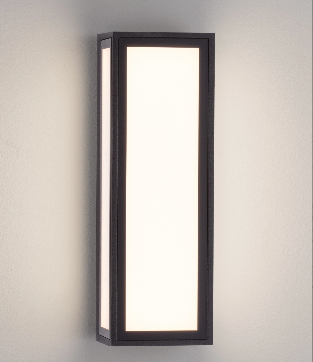 Talsa Black Rectangular Decorative Exterior Box Lantern - ID 14787