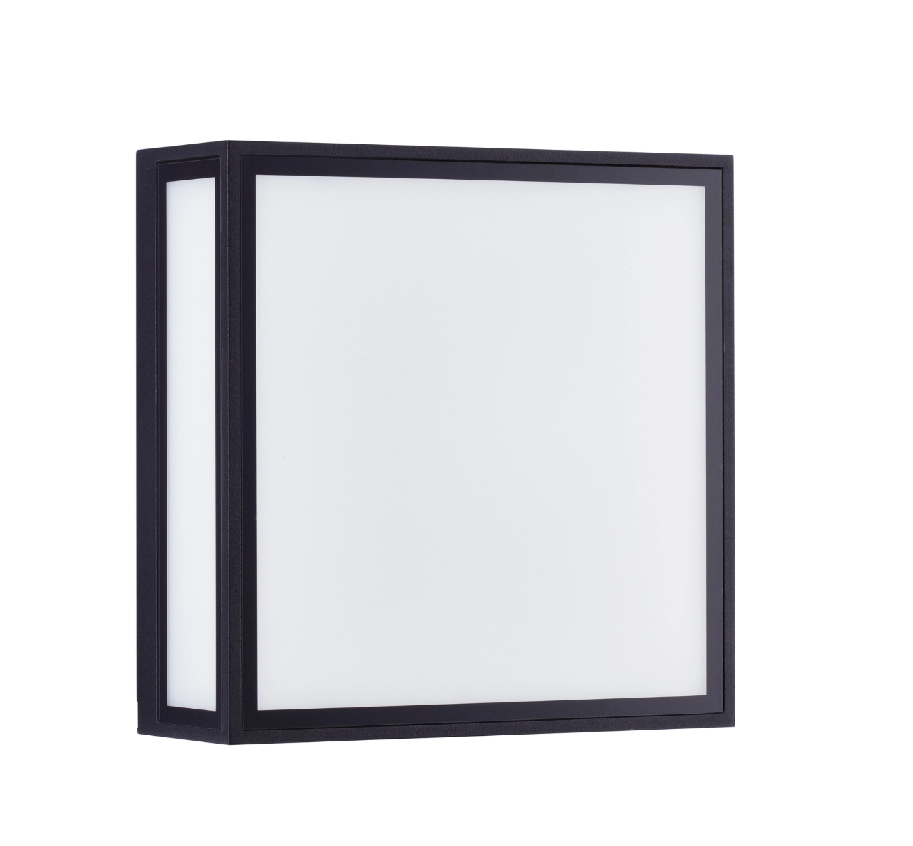 Talsa Black Square Decorative Exterior Box Lantern - ID 14789