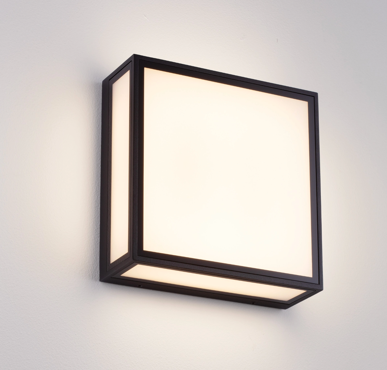 Talsa Black Square Decorative Exterior Box Lantern - ID 14789