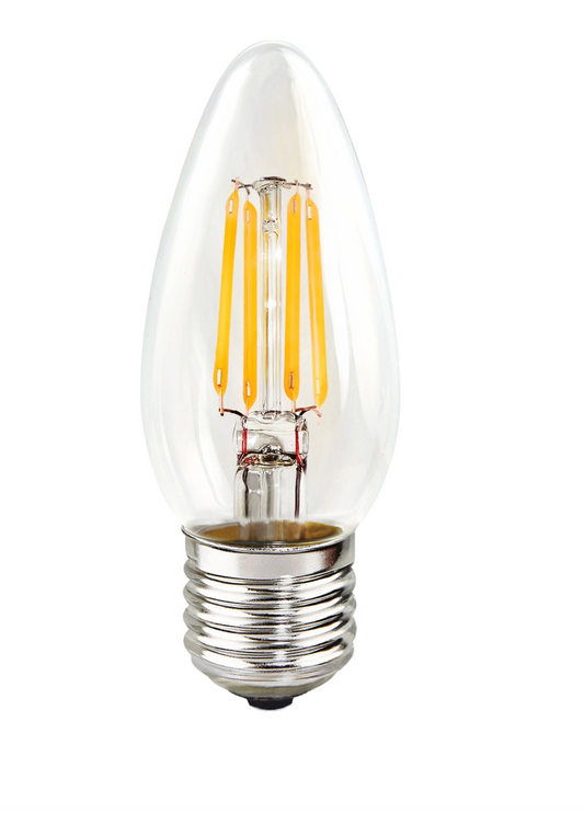 BBL Clear Candle Lamp E27 5W 2700K Dimmable - ID 14386