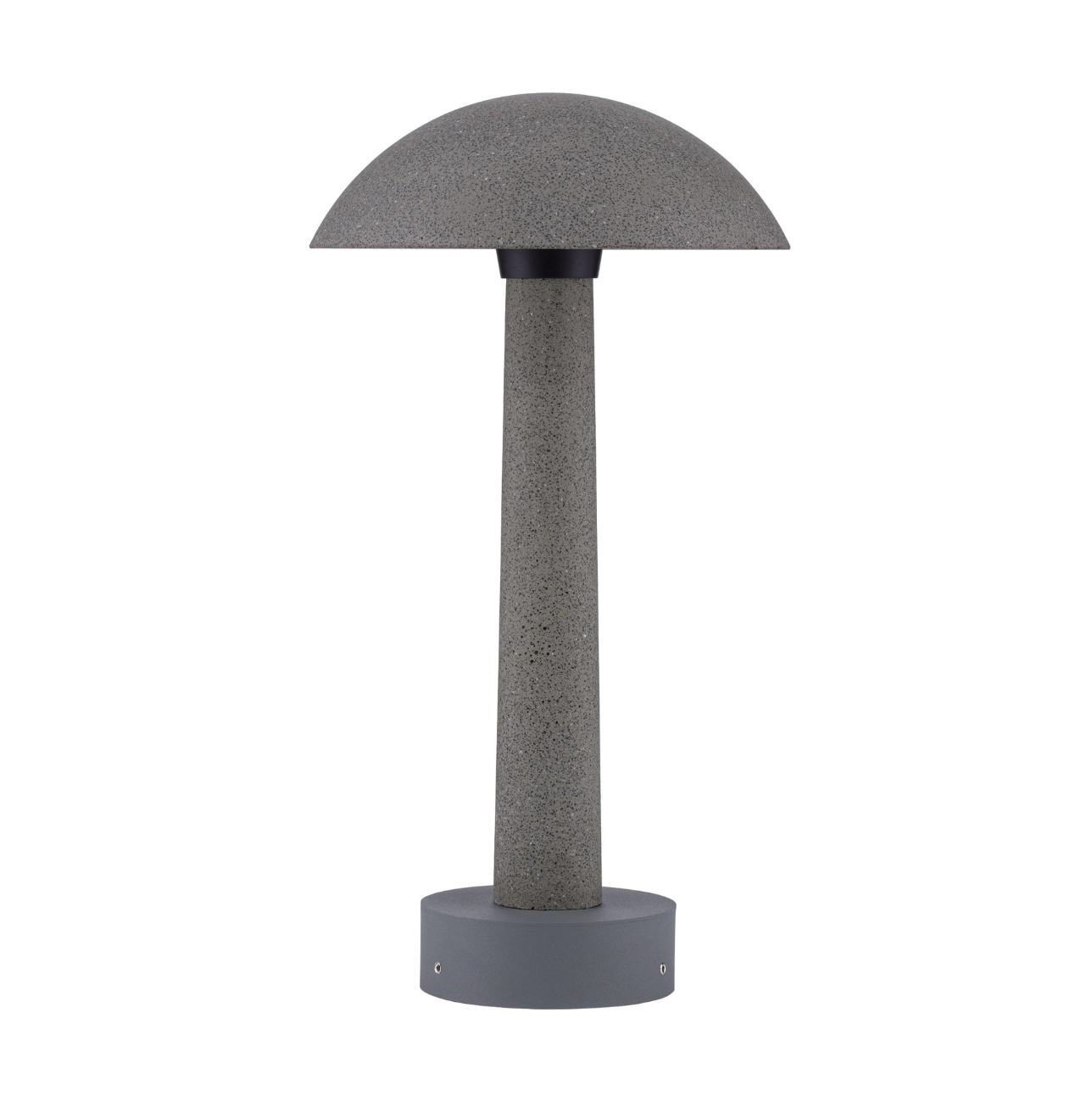 Morel 35cm Black Sandstone Cement Exterior Coastal Bollard - ID 14794