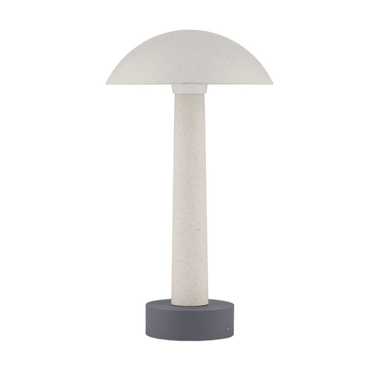 Morel 35cm White Sandstone Cement Exterior Coastal Bollard - ID 14795