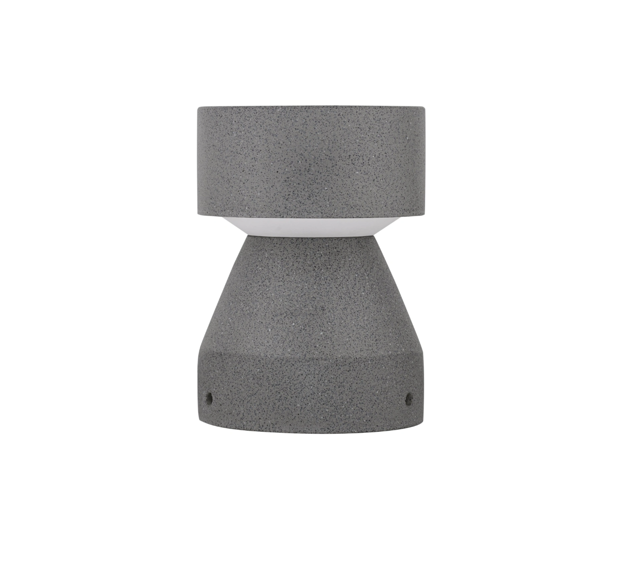 Gizmo 22cm Black Sandstone Cement Exterior Coastal Bollard - ID 14798