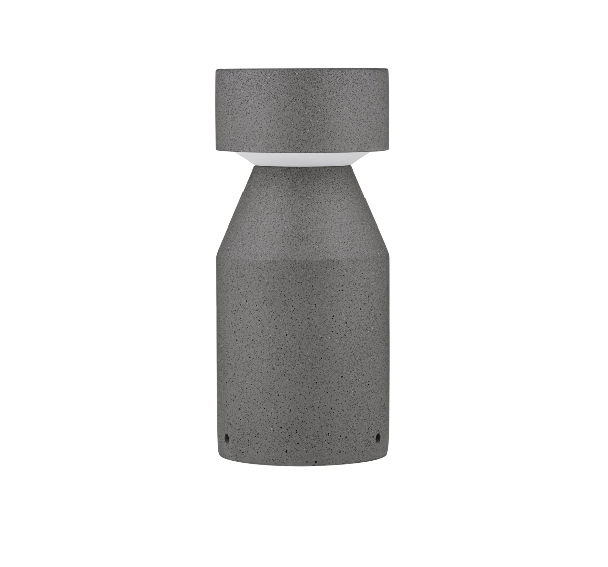 Gizmo 35.5cm Black Sandstone Cement Exterior Coastal Bollard - ID 14799