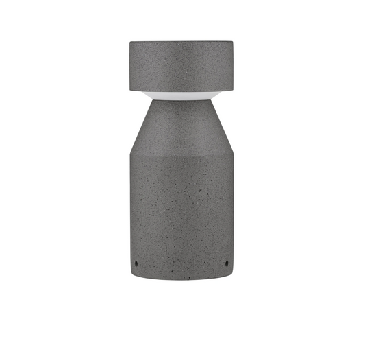 Gizmo 35.5cm Black Sandstone Cement Exterior Coastal Bollard - ID 14799