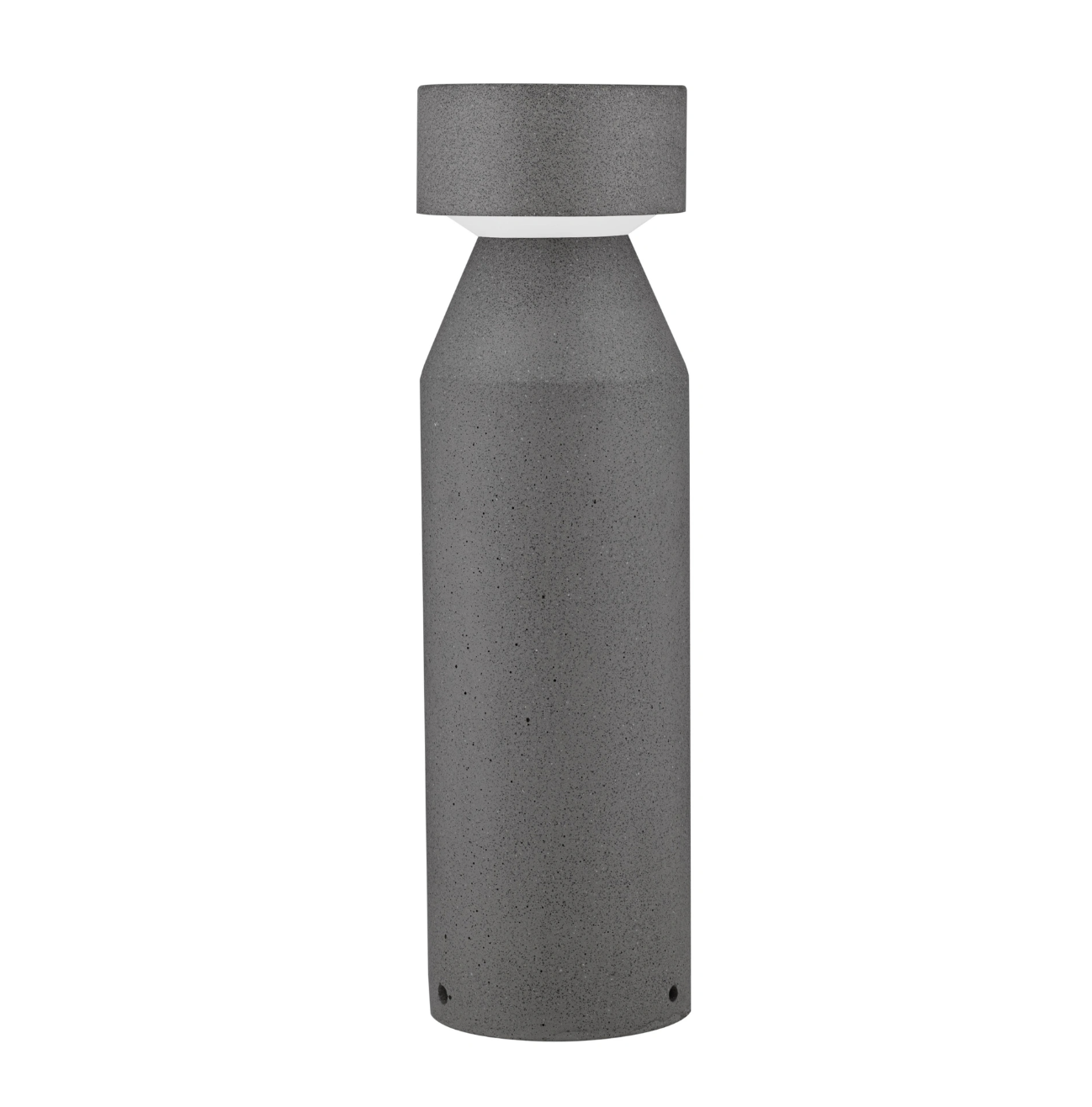 Gizmo 55.5cm Black Sandstone Cement Exterior Coastal Bollard - ID 14800