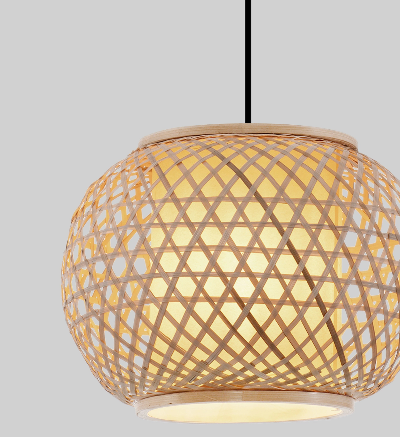 Aires Diffused Rattan Ø30cm Shade Pendant - ID 14810